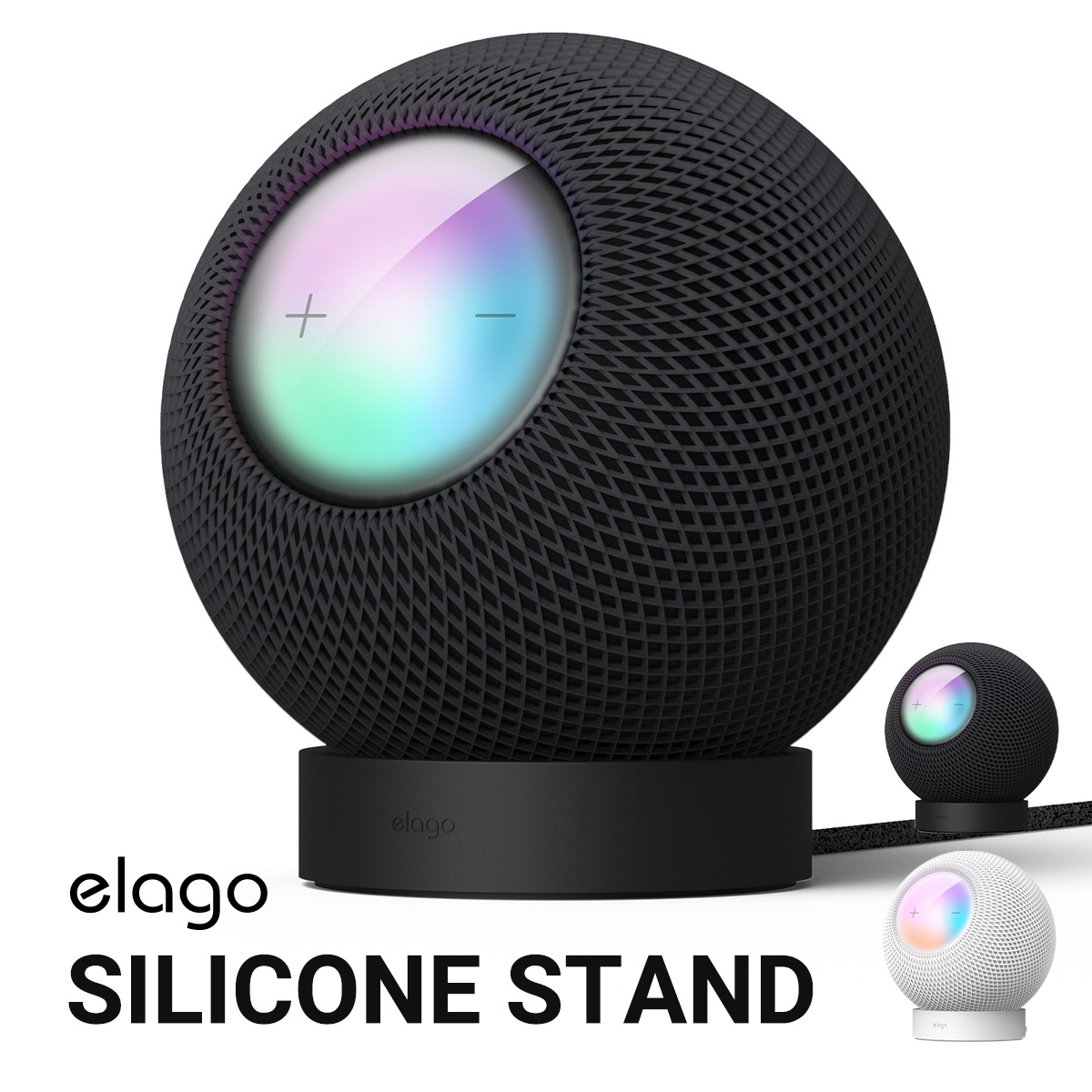 HomePod mini silicon stand slip prevention processing scratch prevention mount simple small size desk holder Apple HomePodmini Home Pod Mini correspondence elago SILICONE STAND