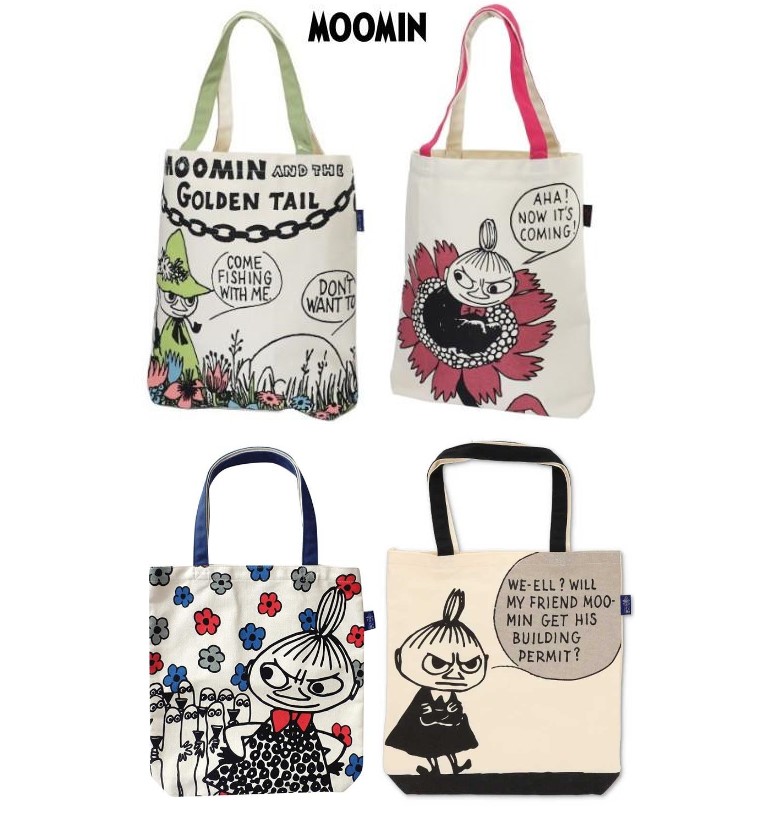  Moomin большая сумка little mii эко-сумка парусина goody сумка карман есть вспомогательный сумка брезент Северная Европа moominsnaf gold 