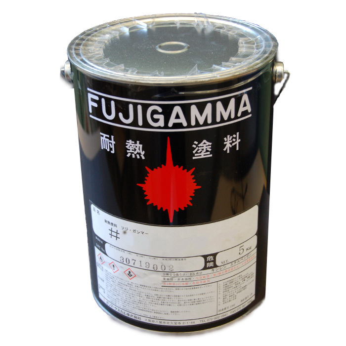  стандартный жаростойкий краска 600*C праймер серый 5kg Gamma - Chemical FUJIGAMMA Fuji Gamma - жаростойкий температура 600 раз и меньше 