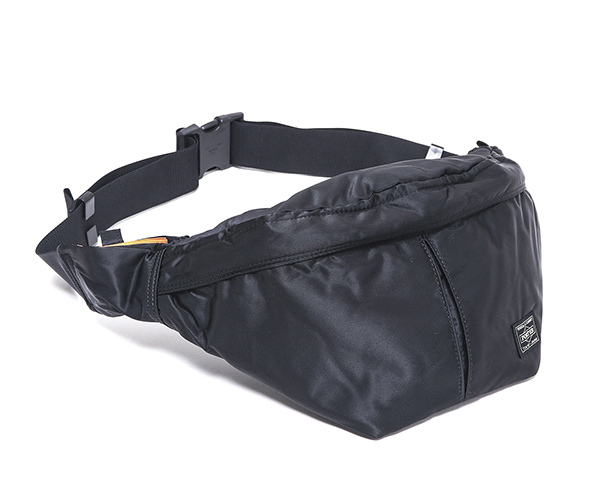  Poe tartan car waist bag (L) 622-76628 ( color : black )