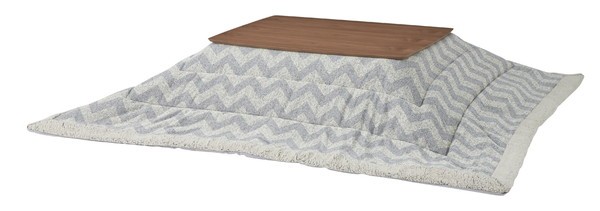 東谷 薄掛コタツ布団 正方形 シェブロン KK-132 こたつ掛け布団、上掛けの商品画像