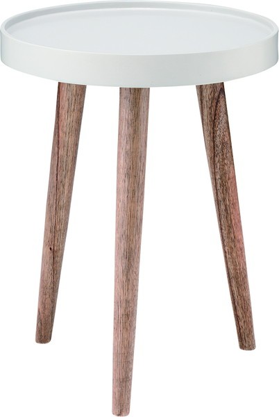 東谷 トレーテーブル 小 W350×D350×H450mm NW-723 ホワイト色 サイドテーブルの商品画像