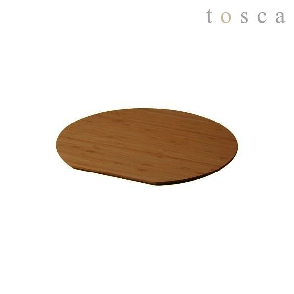 山崎実業 tosca まな板 丸型（ホワイト）3696の商品画像