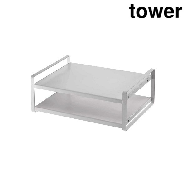 タワー レンジ上ラック 7938（ホワイト）の商品画像