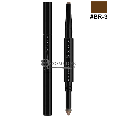 KATE ラスティングデザインアイブロウW （スクエア） 0.5g （BR-3 自然な茶色）×1個の商品画像