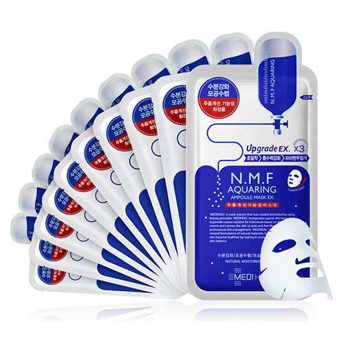 MEDIHEAL メディヒール N.M.F アクアリングアンプルマスクEX 10枚×3