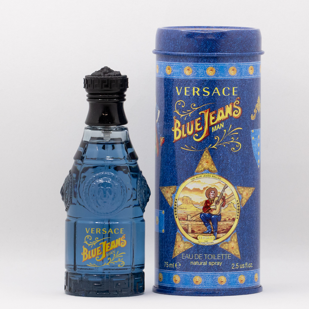  Versace . голубой джинсы o-doto трещина 75mL духи 