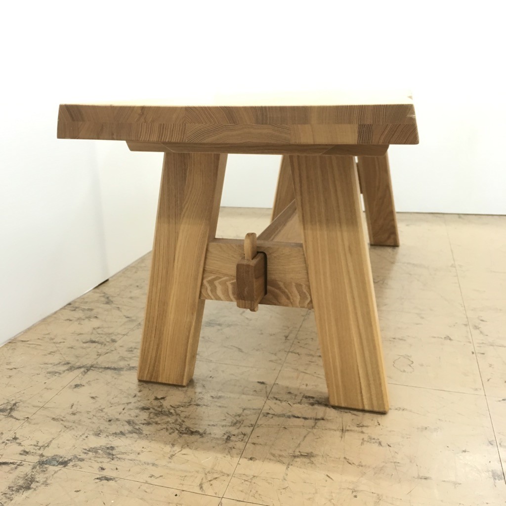  б/у You верх forest bench FRB-118 натуральное дерево японский ясень 118×40×42 прекрасный товар 