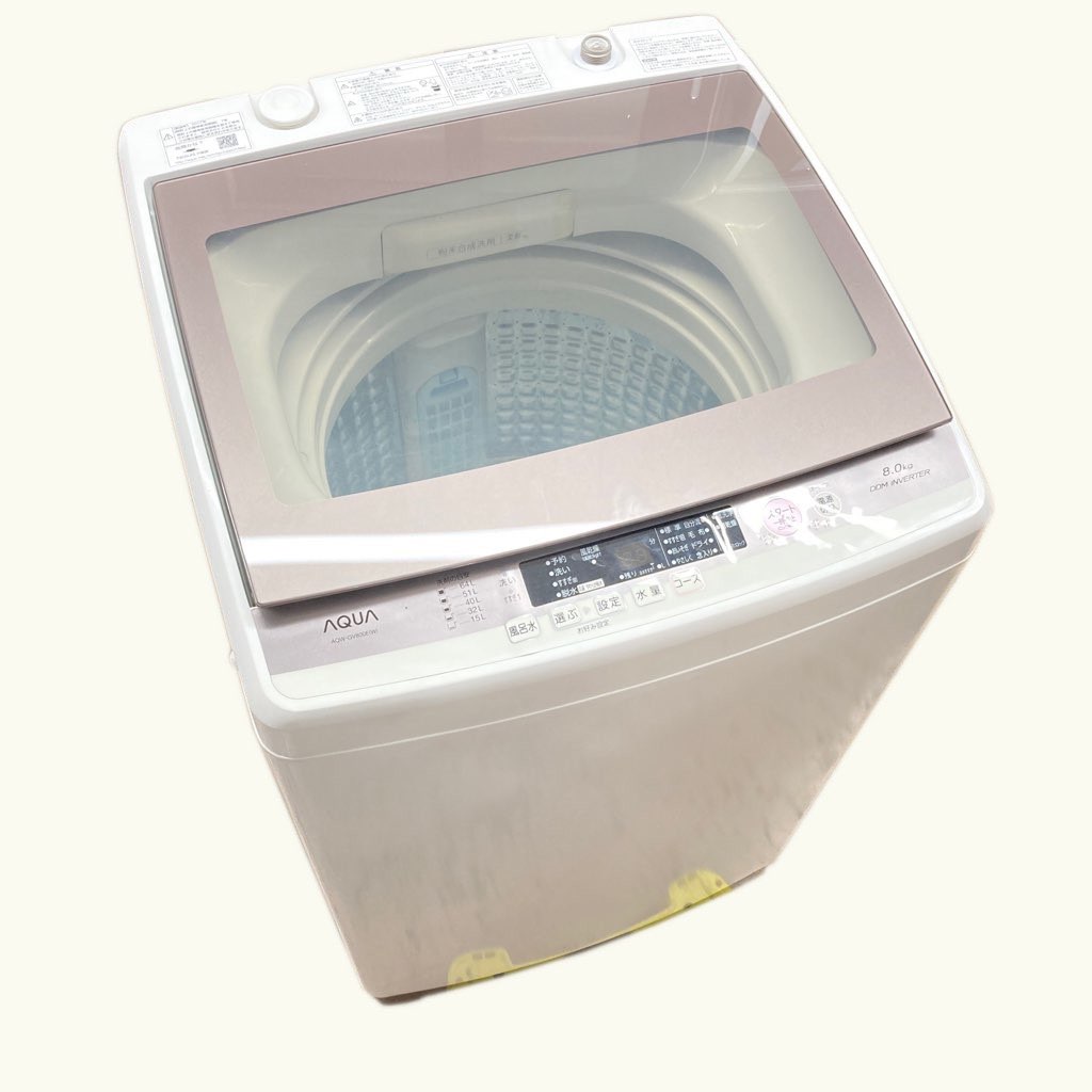 AQUA アクア　全自動洗濯機　AQW-GV800E 2018年製 8kg AQUA (アクア) 全自動洗濯機 79 8.0kg AQW-VW80G 2018年製 50Hz