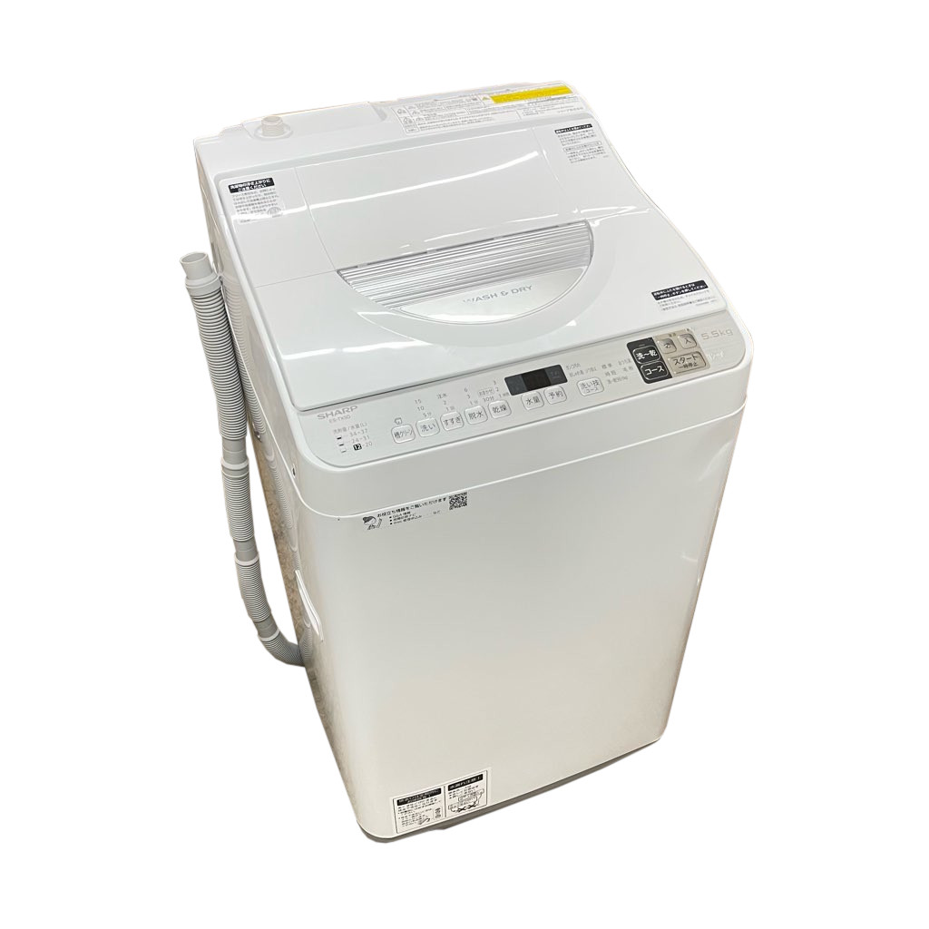 SHARP タテ型洗濯乾燥機 ES-TX5D-S (シルバー系) 洗濯機本体 SHARP タテ型洗濯乾燥機 ES-TX5D-S (シルバー系) 洗濯機本体