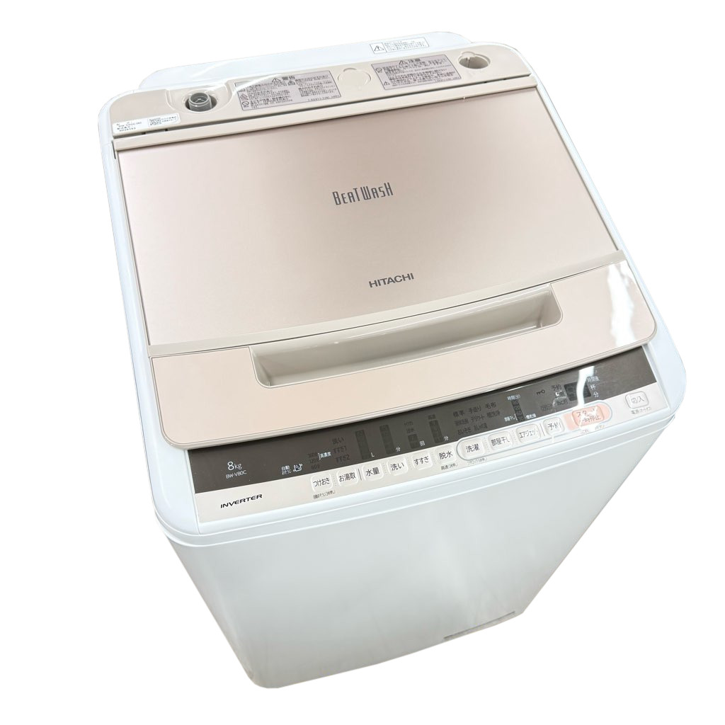 日立 ビートウォッシュ 全自動洗濯機 BW-V80C（W） （ホワイト