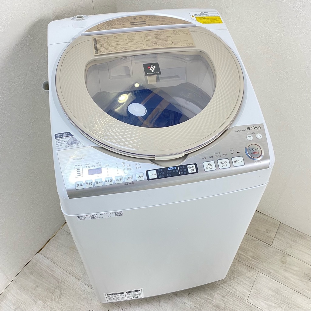 シャープ 洗濯乾燥機 ES-TX8BKS