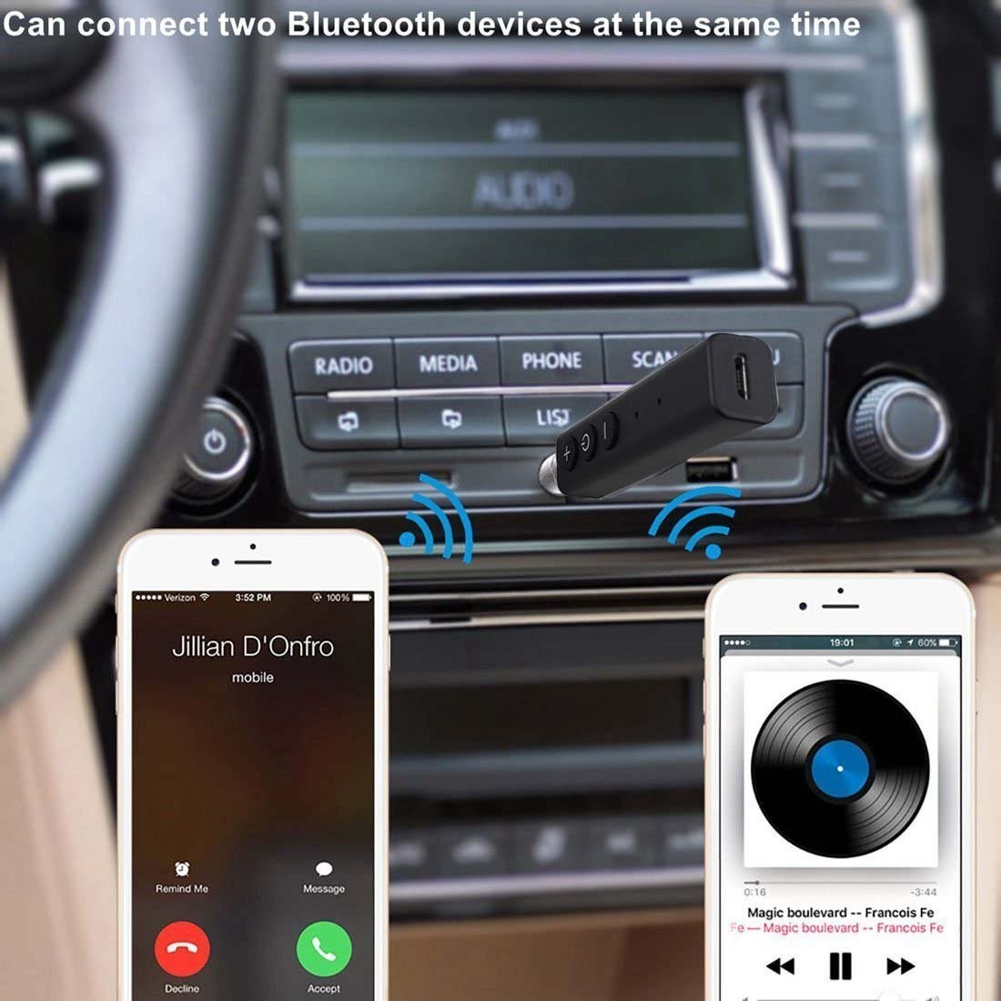  музыка ресивер bluetooth беспроводной аудио ресивер "свободные руки" телефонный разговор iPad/iPhone/ смартфон и т.п. bluetooth отправка край соответствует COSMONE