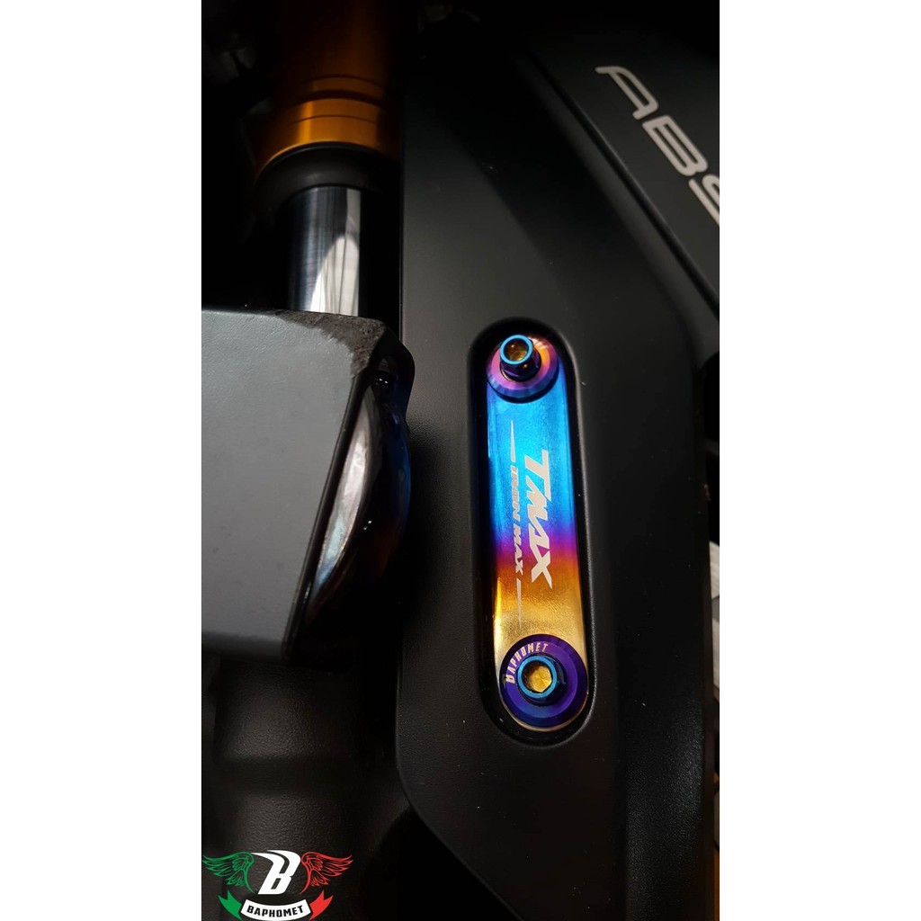 [BAPHOMET] titanium крыло боковой plate жарение цвет нержавеющая сталь болт есть TMAX530 T-MAX530 *15~*16 год custom украшать модифицировано переднее крыло 