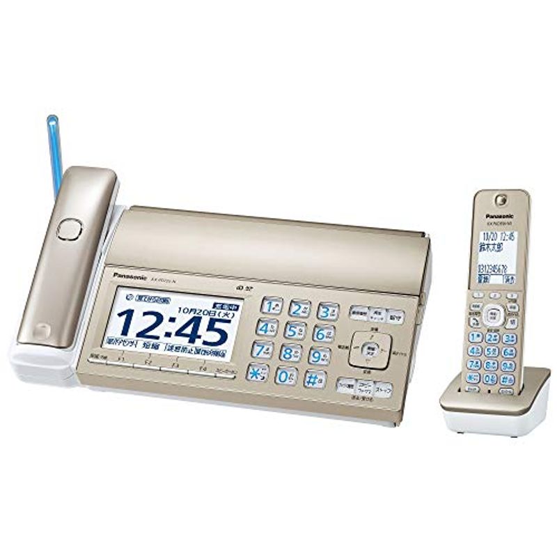 パナソニック おたっくす デジタルコードレスFAX 子機1台付き 迷惑電話対策機能搭載 シャンパンゴールド KX-PD725DL-N  :mu9082cd7d0e:エムズオンラインヤフーSHOP 通販 