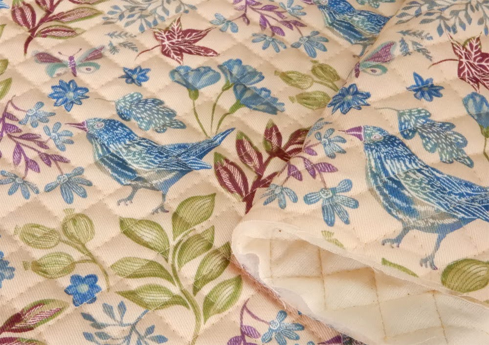  quilting cloth quilt floral print flower . bird ...... Northern Europe manner orange blue group cotton .... cloth 108cm width commercial use possibility mail service 50cm till 