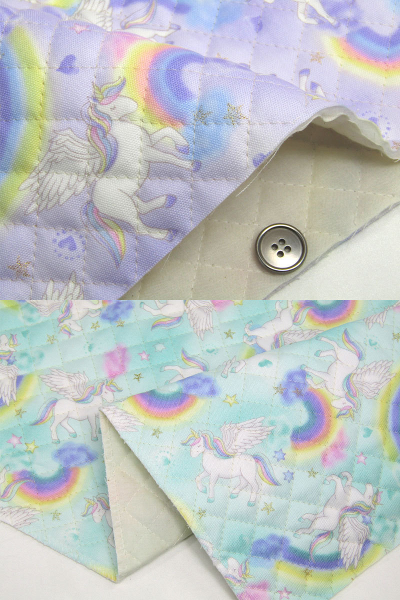  quilting rainbow color Unicorn ( unit 50cm)