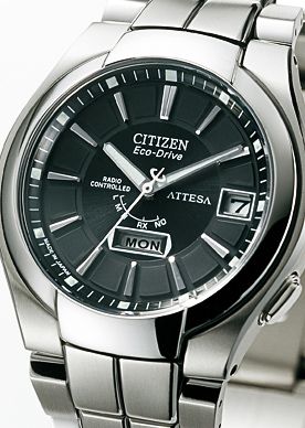 アテッサ エコ・ドライブ電波時計 ATD53-2771