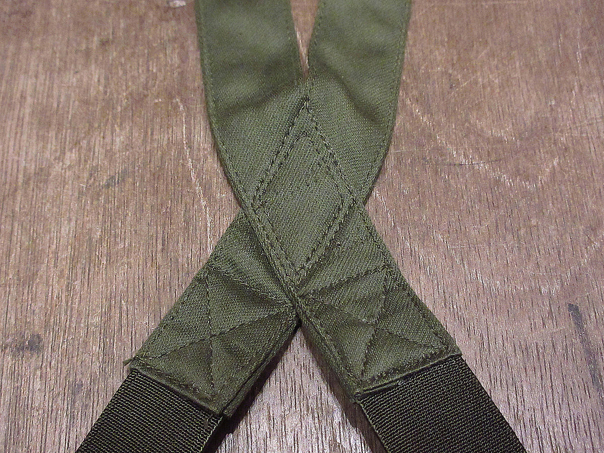  Vintage 70's*DEADSTOCK France army button stop suspenders *220124i3-ssp 1970s dead stock military . army French 