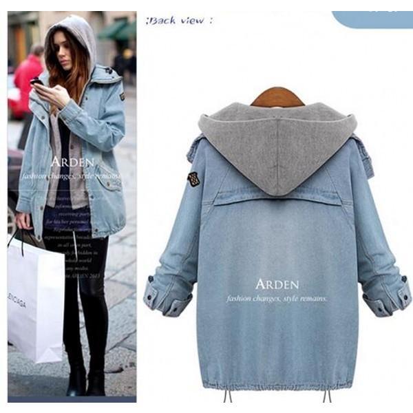  Denim внешний женский Mod's Coat 