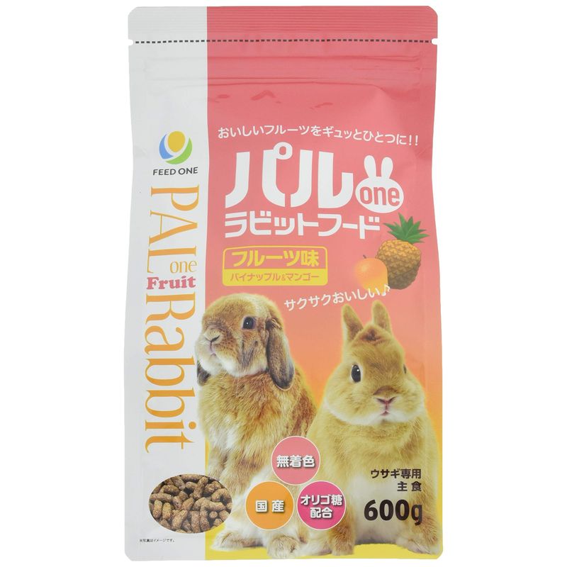 日本ペットフード パルoneラビット フルーツ味 600g 小動物用フード