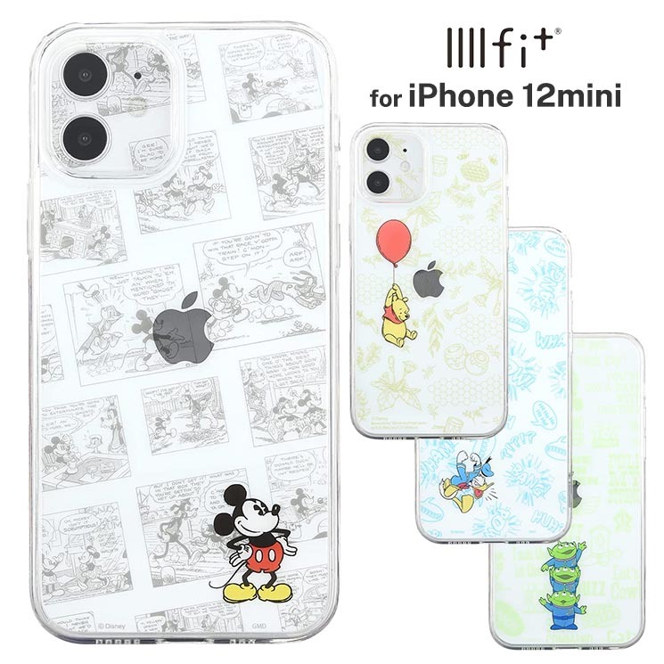 gourmandise iPhone12 mini ディズニー IIIIfit Crystal Shell ケース DN-840A（ミッキーマウス） IIIIfit iPhone用ケースの商品画像