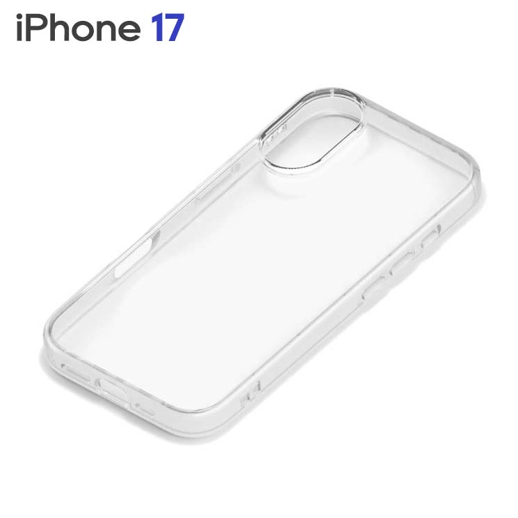 iPhone 17用 ガラススリムケース PG-25AGT04CL（クリア）