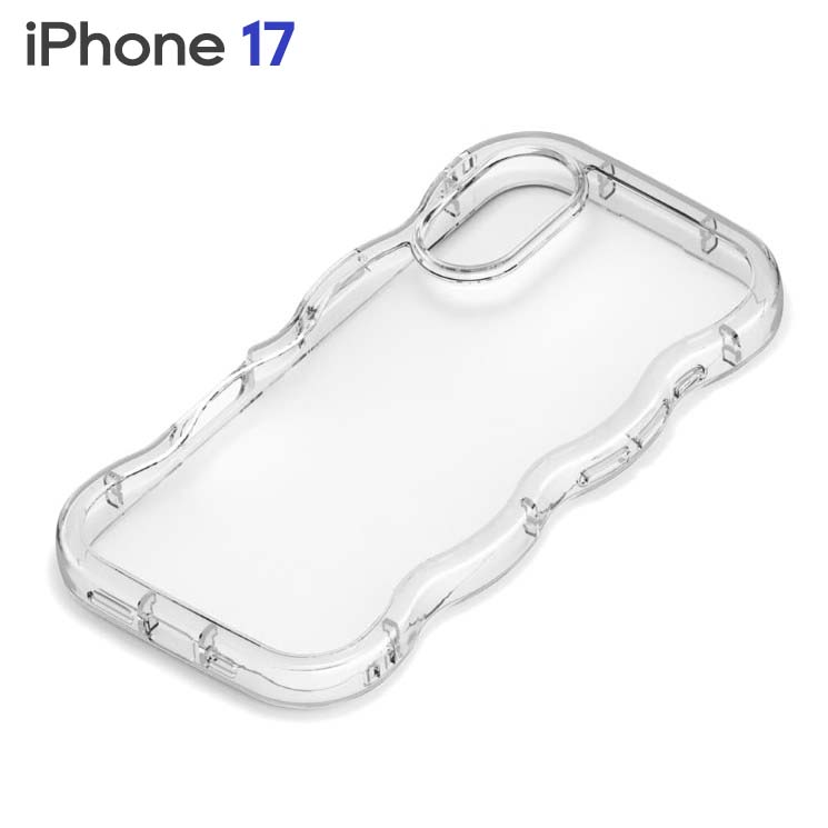 iPhone 17用 ウェーブケース PG-25AWH01CL（クリア）の商品画像