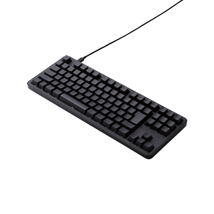 ELECOM 有線メカニカルテンキーレスキーボード Leggero 静音赤軸/リニア TK-MC30UKPBK（ブラック）
