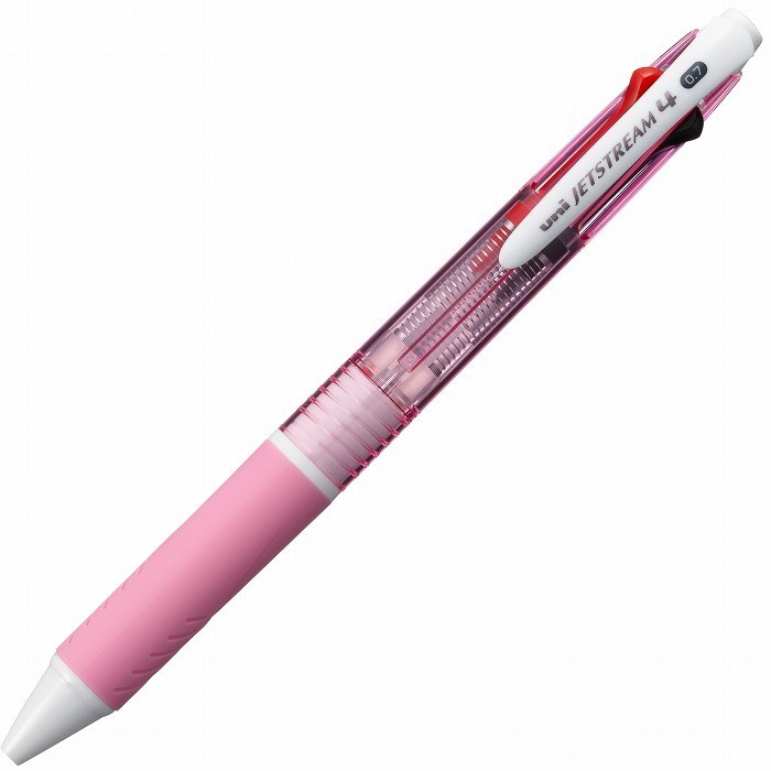 三菱鉛筆 ジェットストリーム 4色ボールペン ピンク（黒・赤・青・緑）0.7mm SXE450007.13×1本 ジェットストリーム ボールペンの商品画像