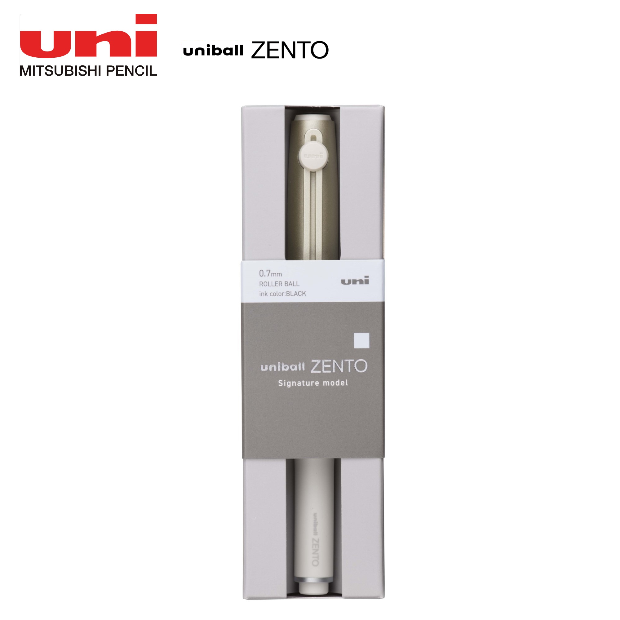 ユニボール ゼント シグニチャーモデル シャンパンゴールド（黒）0.7mm UBZH07.25×1本の商品画像