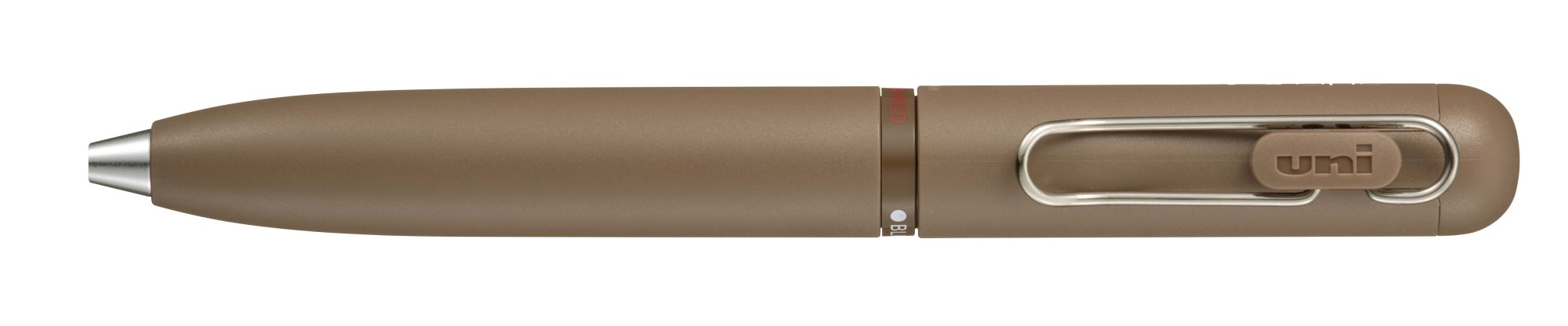 三菱鉛筆 ユニボール ワン 3 シュガーブラウン（黒、赤、青）0.38mm UME3SR38.21 ボールペンの商品画像