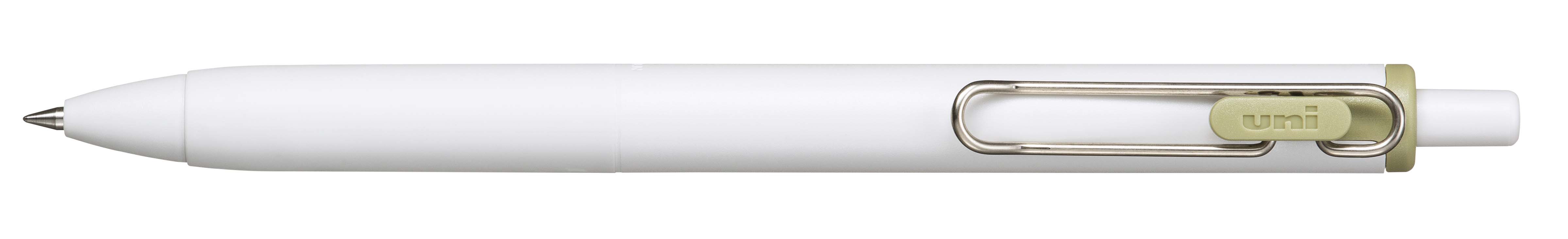 ユニボール ワン オフホワイト（アボカドグリーン）0.38mm UMNS38.18×1本