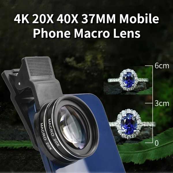  Professional HD мобильный телефон macro линзы, фотография смартфон линзы, Schott бриллиантовое кольцо. подробности,4k 20x40x37mm