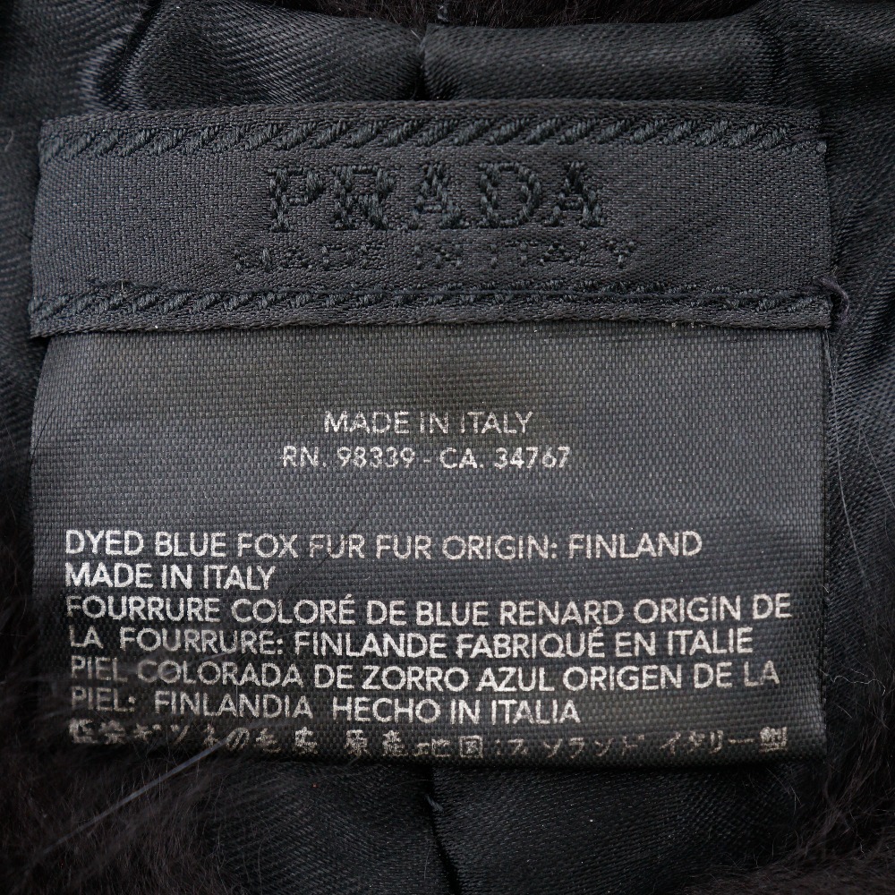 PRADA Prada tippet fox black lady's [W221623109] used 