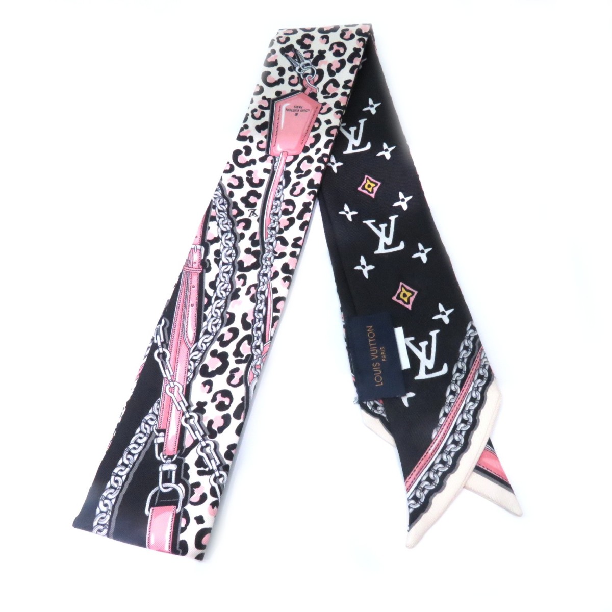 LOUIS VUITTON ( Louis Vuitton ) частота -BB* wild at Heart M00415 черный / слоновая кость / розовый шелк не использовался 