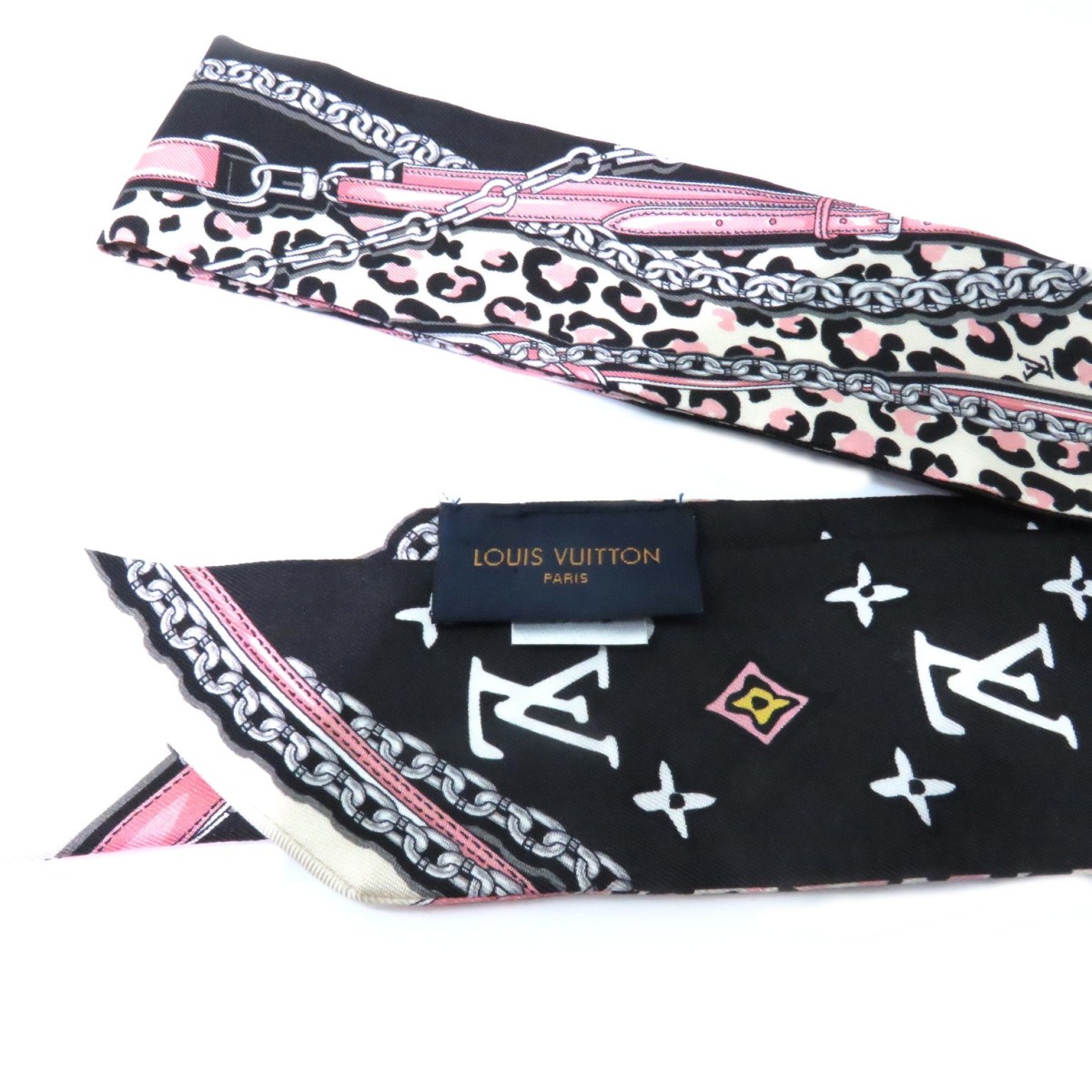 LOUIS VUITTON ( Louis Vuitton ) частота -BB* wild at Heart M00415 черный / слоновая кость / розовый шелк не использовался 