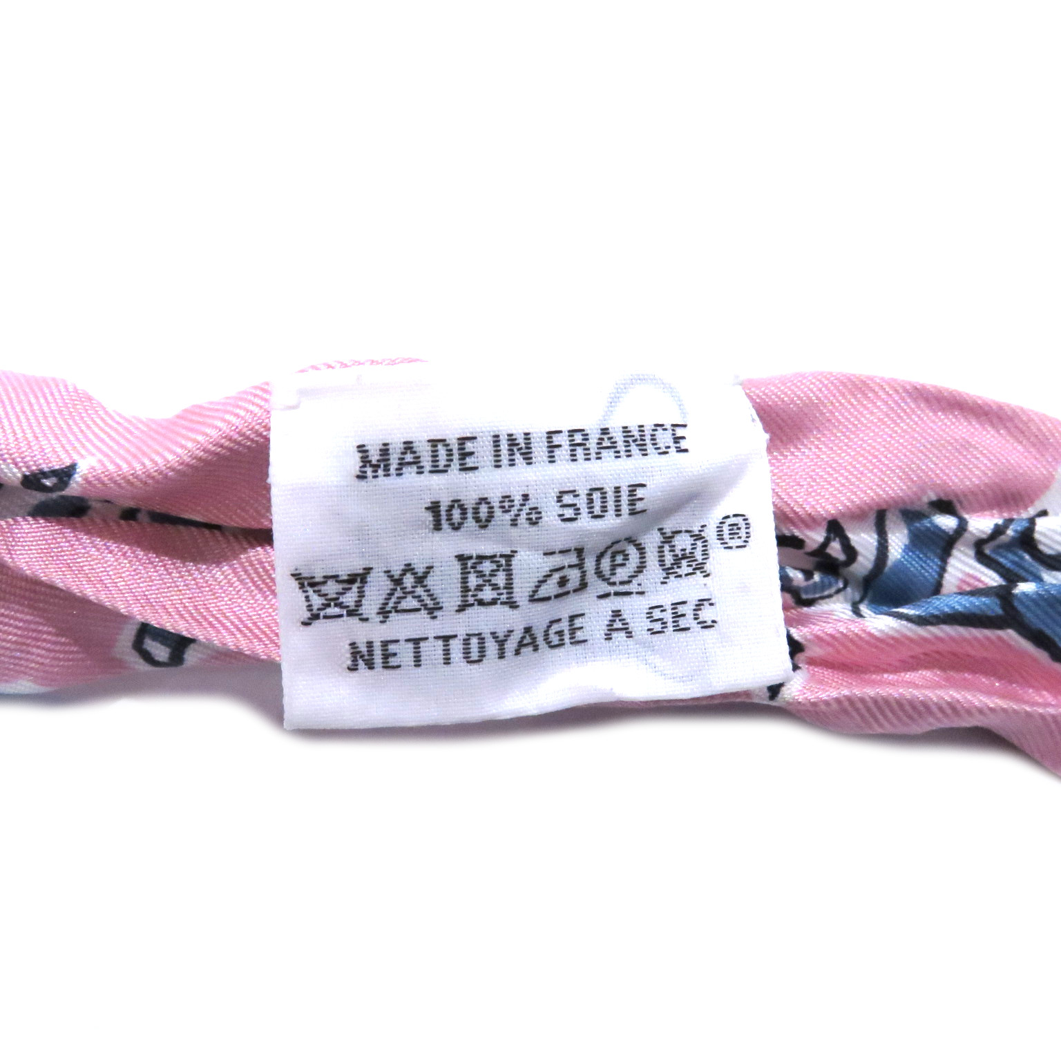 HERMES ( Hermes )tsui Lee шарф розовый шелк 