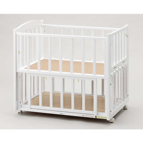 ヤマザキツーオープンベッド b-side　白 ツーオープンベッド b-side（ビーサイド）【ホワイト】 | ベビー