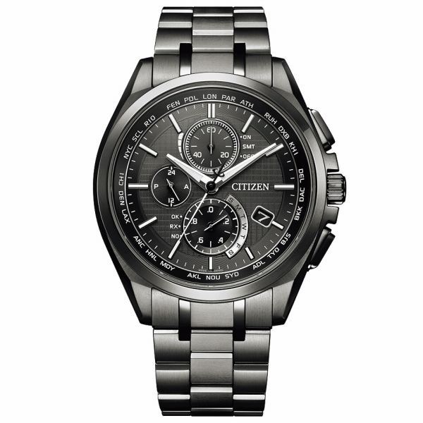 CITIZEN アテッサ　エコドライブ電波時計AT8044 CITIZEN アテッサ ワールドタイム エコ・ドライブ電波時計 AT8044-56E