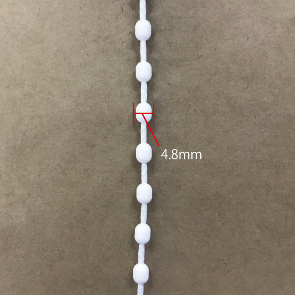  shade loop chain 100cm(1. approximately 200cm) 4.8mm TOSO one chain for klieti white ball chain 