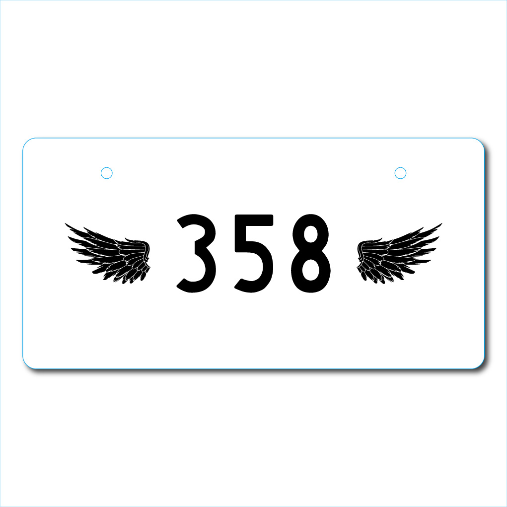  стандартный номер .. plate aluminium принт Япония машина размер 33cm*16.5cm дыры от винтов согласовано. 358 передний 