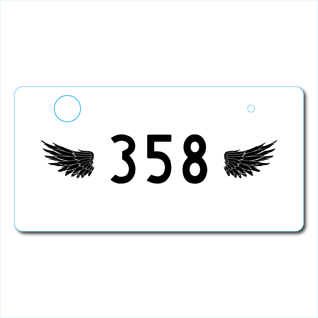  стандартный номер .. plate aluminium принт Япония машина размер 33cm*16.5cm дыры от винтов согласовано. 358 задний 