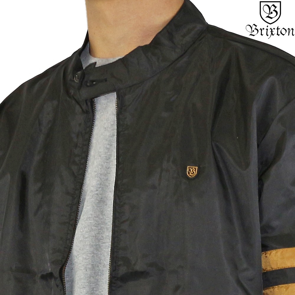  нейлон жакет Brixton желтохвост k камень Plex Jacket черный / bronze p Rex бренд Coach скейтборд Street одежда 