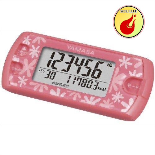 山佐時計計器 ポケット万歩 EX-500（P）（フローラルピンク）の商品画像