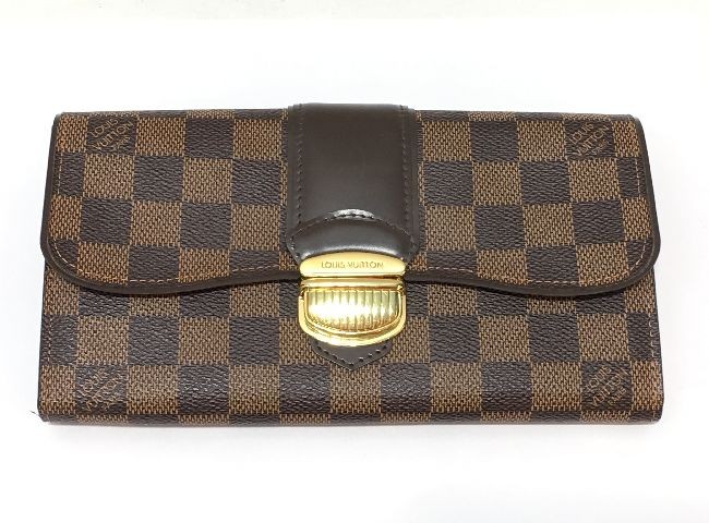 LOUIS VUITTON ダミエ・エベヌ ポルトフォイユ・システィナ N61747 レディース長財布の商品画像