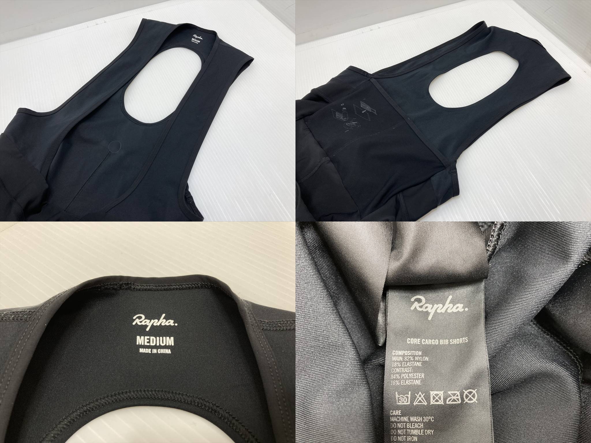 **Rapha черновой . core cargo bib шорты CORE CARGO BIB SHORTS M размер черный чёрный велоодежда брюки для гонок 