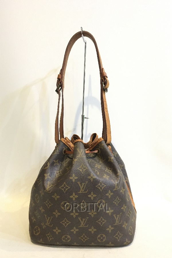  2 . шар ) LOUIS VUITTON Louis Vuitton маленький noeM42226 монограмма Brown мешочек сумка на плечо ручная сумочка * царапина, низ пятна 