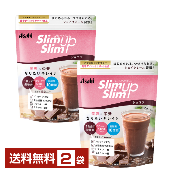 アサヒ アサヒ スリムアップスリム シェイク ショコラ 360g×1袋 Slim
