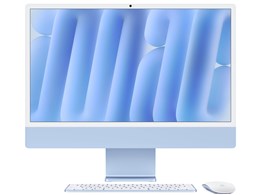 iMac ブルー ［MWV13J/A］ M4 10コアCPU 10コアGPU SSD256GB メモリ16GB 2024モデルの商品画像
